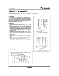 AN6657S datasheet: Micromotor Forward/Reverse Electronic Governors AN6657S