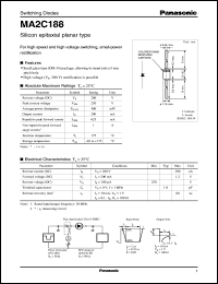 MA2C188 datasheet: Silicon epitaxial planer type switching diode MA2C188