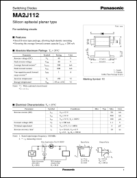MA2J112 datasheet: Silicon epitaxial planer type switching diode MA2J112