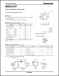 MA3J147 datasheet: Silicon epitaxial planer type switching diode MA3J147