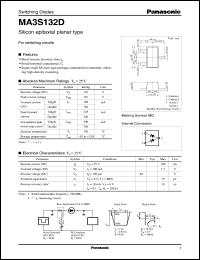 MA3S132D datasheet: Silicon epitaxial planer type switching diode MA3S132D