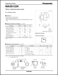 MA3S132K datasheet: Silicon epitaxial planer type switching diode MA3S132K