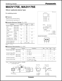 MA3V175E datasheet: Silicon epitaxial planer type switching diode MA3V175E