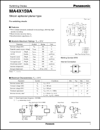 MA4X159A datasheet: Silicon epitaxial planer type switching diode MA4X159A