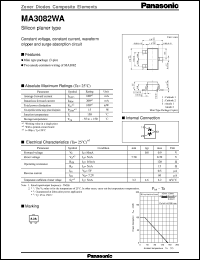 MAZ3082D datasheet: Silicon planer type zener diode MAZ3082D