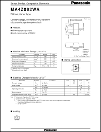 MAZT082D datasheet: Silicon planer type zener diode MAZT082D