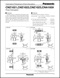 CNZ1021 datasheet: Photo Interrupters CNZ1021