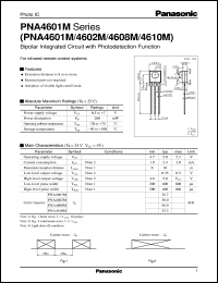 PNA4602M datasheet: Bipolar Integrated Circuit with Photodetection Function PNA4602M