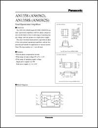 AN1358 datasheet: Dual Operational Amplifiers AN1358