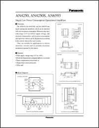 AN4250 datasheet: Single Low Power Consumption Operational Amplifiers AN4250