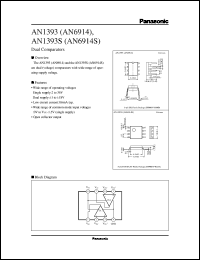 AN1393 datasheet: Dual Comparators AN1393