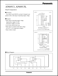 AN6913 datasheet: Dual Comparators AN6913