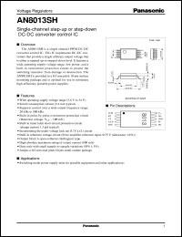 AN8013SH datasheet: 1-ch. Step-down/-up Supporting ICs for Control of DC-DC Converter AN8013SH