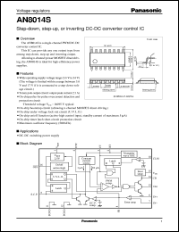 AN8014S datasheet: Step-down, step-up, or inverting DC-DC converter control IC AN8014S