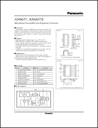AN6657 datasheet: Micromotor Forward/Reverse Electronic Governors AN6657