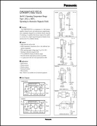 DN8897S datasheet: Hall IC (Alternating magnetic field operation) DN8897S