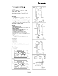 DN8899S datasheet: Hall IC (Alternating magnetic field operation) DN8899S