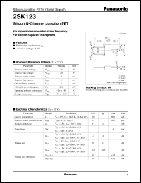 2SK0123 datasheet: Silicon N-Channel Junction FET 2SK0123