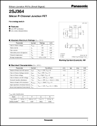 2SJ0364 datasheet: Silicon P-Channel Junction FET 2SJ0364