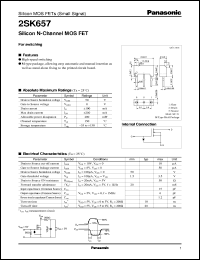 2SK0657 datasheet: Silicon N-Channel MOS FET 2SK0657