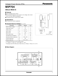 MIP704 datasheet: Intelligent Power Device (IPD) MIP704