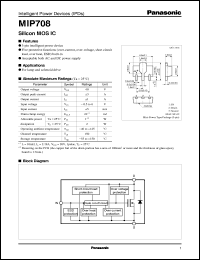 MIP708 datasheet: Intelligent Power Device (IPD) MIP708