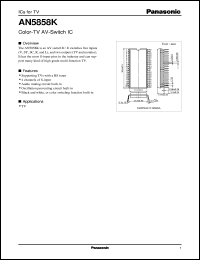 AN5858K datasheet: Color-TV AV-Switch IC AN5858K