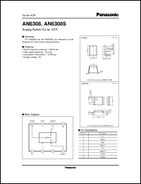 AN6308S datasheet: Analog Switch ICs for VCR AN6308S