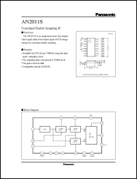 AN2011S datasheet: Correlated Double Sampling IC AN2011S