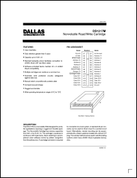 DS1217M datasheet: Nonvolatile Read/Write Cartridge DS1217M