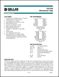 DS1336S datasheet: Afterburner Chip DS1336S