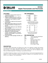 DS1621S datasheet: Digital Thermometer and Thermostat DS1621S