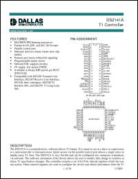 DS2141A datasheet: T1 Controller DS2141A