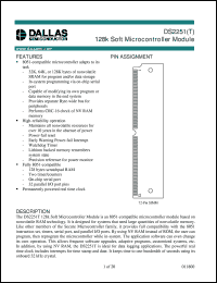 DS2251T-64-16 datasheet: 128K Soft Microcontroller Module DS2251T-64-16