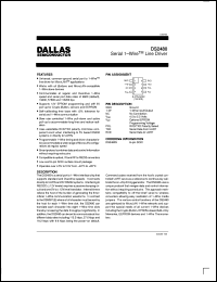 DS2480S datasheet: Serial 1-Wire Line Driver DS2480S