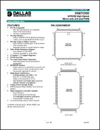 DS877C550-FCL datasheet: EPROM High-Speed Micro with A/D and PWM DS877C550-FCL