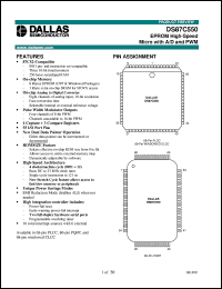 DS877C550-QNL datasheet: EPROM High-Speed Micro with A/D and PWM DS877C550-QNL