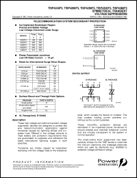 TISP4320F3D datasheet:  Single Symmetrical Overvoltage TISP for 2 Wire Systems TISP4320F3D