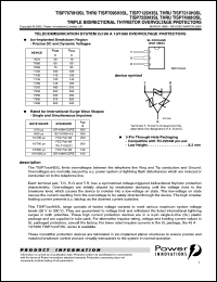 TISP7350H3SL datasheet:  Triple Symmetrical Overvoltage TISP for 3 Wire ISDN / Interwire Protection TISP7350H3SL