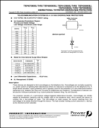 TISP4070M3BJ datasheet:  Single Bidirectional Overvoltage Protection TISP4070M3BJ