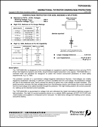 TISP4360H3BJ datasheet:  Single Bidirectional Overvoltage Protection TISP4360H3BJ