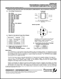 TISPPBL2SD datasheet:  Dual Programmable Overvoltage Protectors - SLIC IC TISPPBL2SD