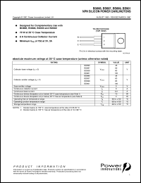 BD897 datasheet: General purpose NPN Darlington transistor BD897