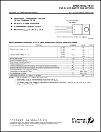 TIP106 datasheet: General purpose PNP Darlington transistor TIP106