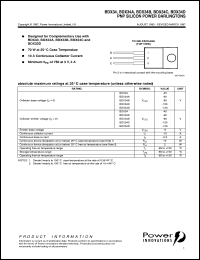 BDX34 datasheet: General purpose PNP Darlington transistor BDX34